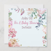 Dolphins Kinderdusche Einladung (Rückseite)