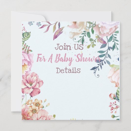 Dolphins Kinderdusche Einladung (Rückseite)