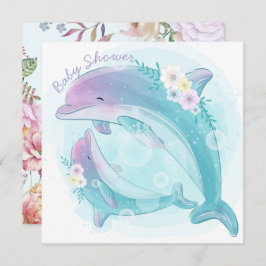 Dolphins Kinderdusche Einladung
