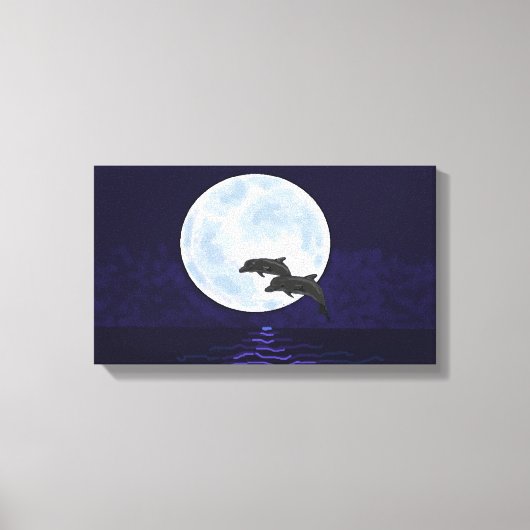 Dolphins Leinwanddruck (Vorderseite)