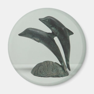 DOLPHINS-Magnet - rund Magnet