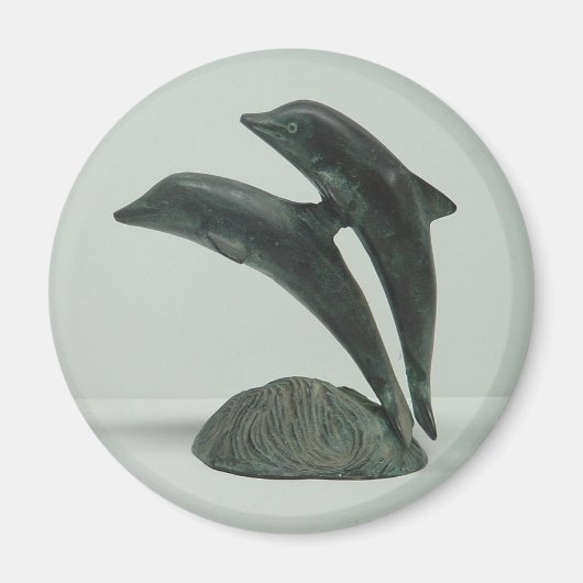 DOLPHINS-Magnet - rund Magnet (Vorne)