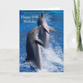 Dolphins Personalised 65th Birthday Karte (Vorderseite)