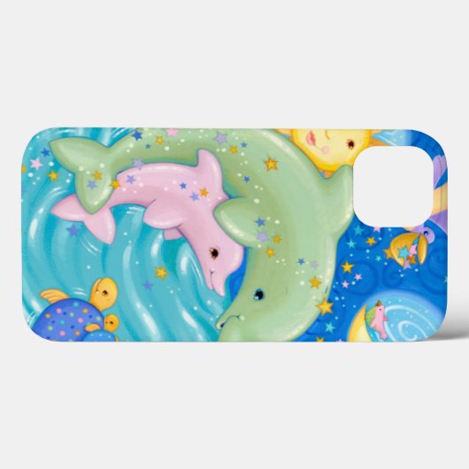 Dolphins Play Case-Mate iPhone Hülle (Rückseite (Horizontal))