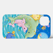 Dolphins Play Case-Mate iPhone Hülle (Rückseite (Horizontal))