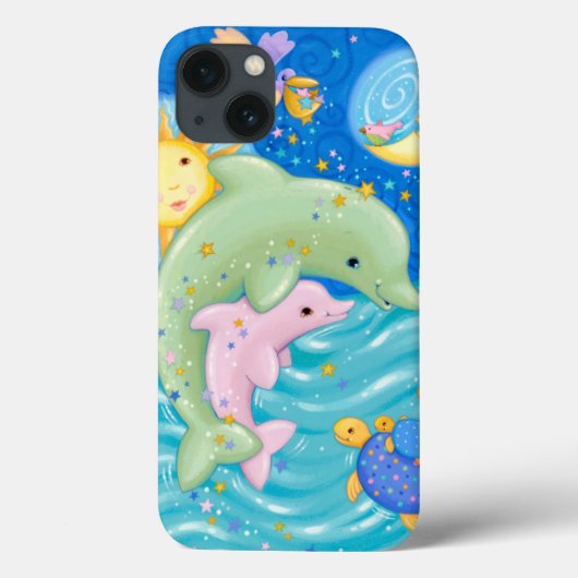 Dolphins Play Case-Mate iPhone Hülle (Rückseite)