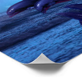 Dolphins playing in the ocean poster (Ecke)