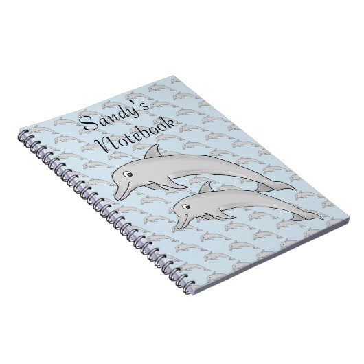 Dolphins SpiralNotebook Notizblock (Rechte Seite)