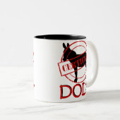 Dolt zugelassene Zwei-Ton Tasse (VorderseiteRechts)