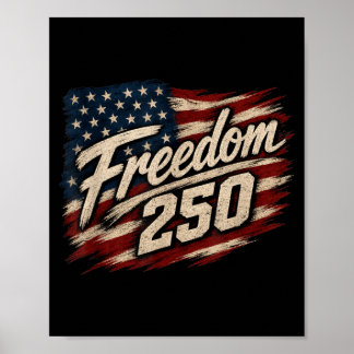 Dom 250 Patriotische Amerikanische Flagge USA Unab Poster