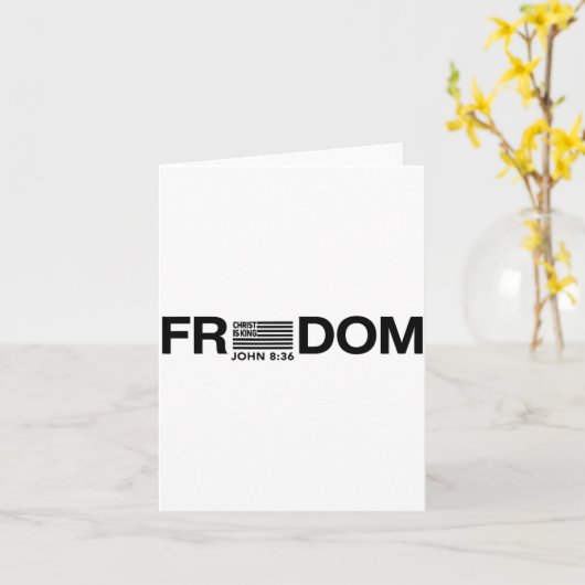 Dom American Flag Christ Is King Karte (Gelbe Blume)