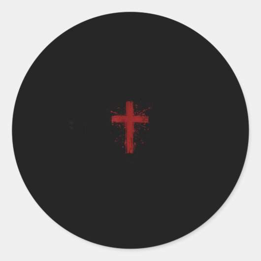 Dom American Patriotic With Cross 1st Amendment Un Runder Aufkleber (Vorderseite)