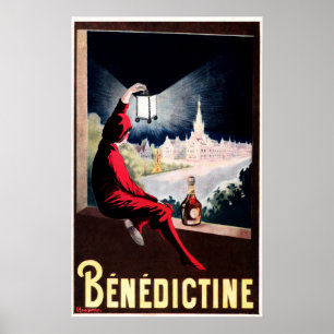 DOM BENEDICTINE Französischer Kräuterlikör Cappiel Poster