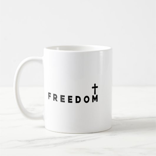 Dom Christian Cross Patriotic  Kaffeetasse (Links)