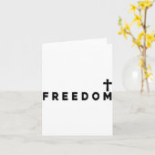 Dom Christian Cross Patriotic Karte (Gelbe Blume)