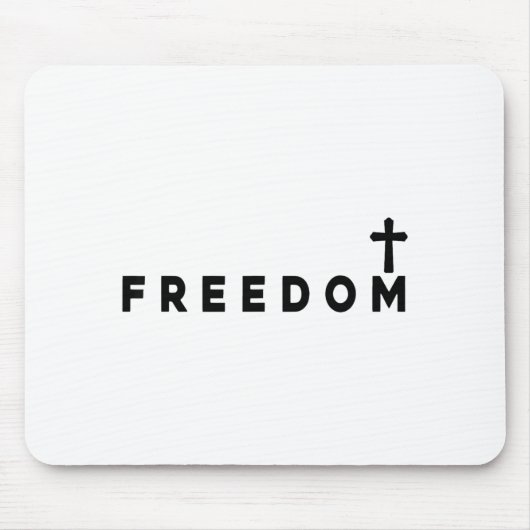 Dom Christian Cross Patriotic Mousepad (Vorne)