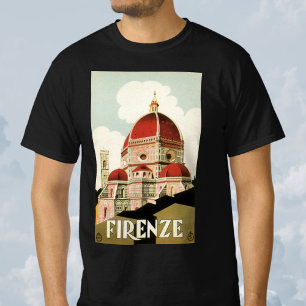 Dom in Florenz, Italien, Vintage-Reise-Kunst T-Shirt