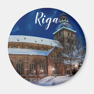 Dom Kathedrale am Kuppelplatz in Riga, Lettland Magnet