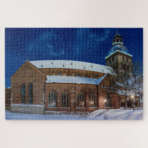 Dom Kathedrale am Kuppelplatz in Riga, Lettland Puzzle