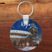 Dom Kathedrale am Kuppelplatz in Riga, Lettland Schlüsselanhänger (Vorderseite)