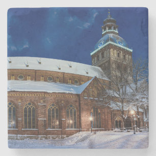Dom Kathedrale am Kuppelplatz in Riga, Lettland Steinuntersetzer