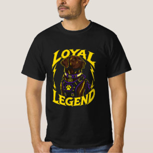 DOM Loyale Legende Hund Kunst T-Shirt