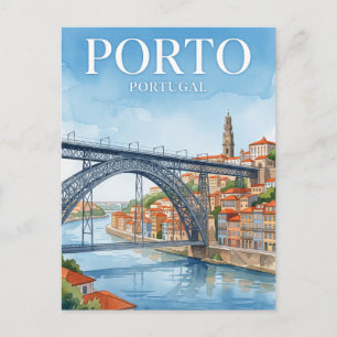 Dom-Luís-I-Brücke Porto Portugal Postkarte