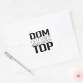 Dom Masc Top Runder Aufkleber (Umschlag)