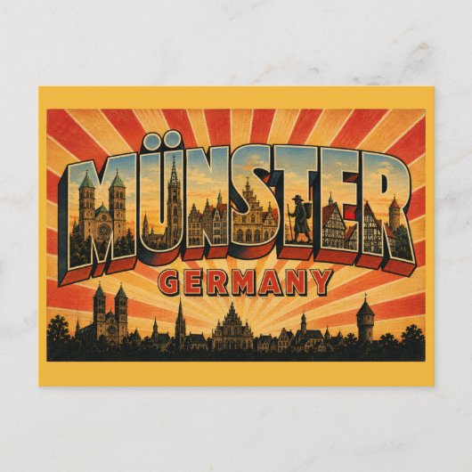 Dom Münster Deutschland Postkarte (Vorderseite)