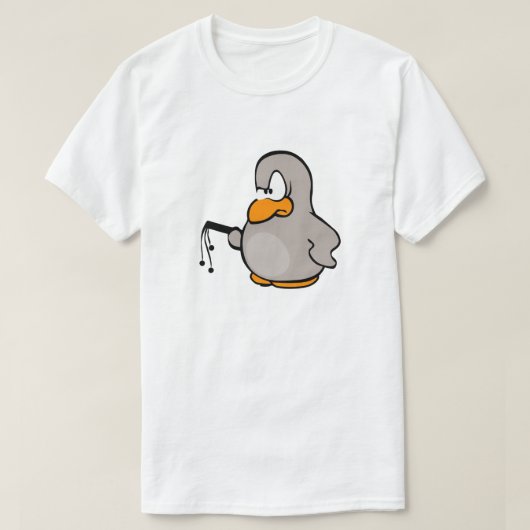 Dom Pinguin mit Whip individuell anpassbar T-Shirt (Design vorne)