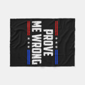 Dom Prove Me Wrong Funny Jokes Men Women Boys Girl Fleecedecke (Vorderseite (Horizontal))