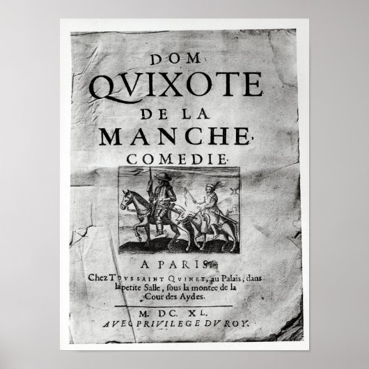 Dom Quixote de La Manche Comedie' Poster (Vorne)