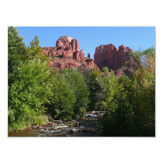 Dom Rock and Stream in Sedona Arizona Fotodruck (Vorne)