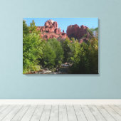 Dom Rock and Stream in Sedona Arizona Leinwanddruck (Insitu (Holzboden))