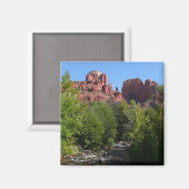 Dom Rock and Stream in Sedona Arizona Magnet (Vorderseite/Rückseite)