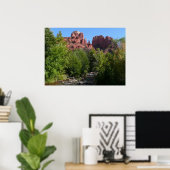 Dom Rock and Stream in Sedona Arizona Poster (Heimbüro)