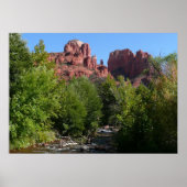 Dom Rock and Stream in Sedona Arizona Poster (Vorne)