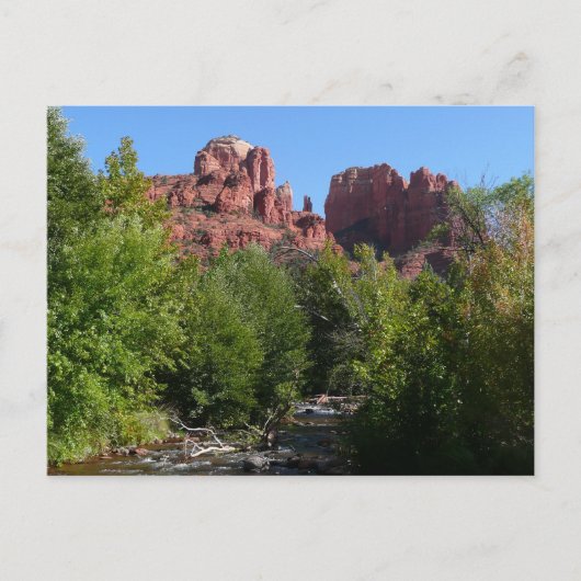 Dom Rock and Stream in Sedona Arizona Postkarte (Vorderseite)