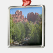 Dom Rock and Stream in Sedona Arizona Silbernes Ornament (Links)