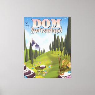 Dom Schweiz Reiseplakat Leinwanddruck