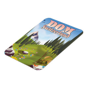 Dom Schweiz Reiseplakat Magnet