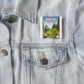 Dom Switzerland Reiseplakat Button (Beispiel)