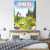 Dom Switzerland Reiseplakat Leinwanddruck (Insitu (Schlafzimmer))