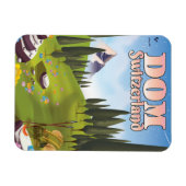 Dom Switzerland Reiseplakat Magnet (Horizontal)