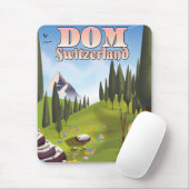 Dom Switzerland Reiseplakat Mousepad (Mit Mouse)
