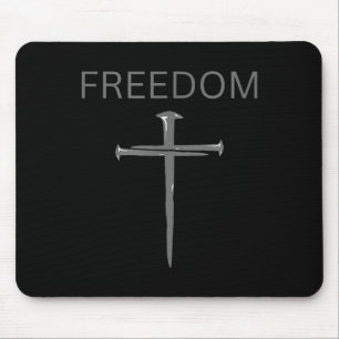 Dom Text Christlich, Kreuz Nägel Glaube & Reli Mousepad