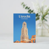 Dom Tower Niederlande Postkarte (Stehend Vorderseite)