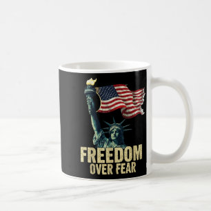 Dom Über Angst Statue Of Liberty Flagge Grafik Kaffeetasse