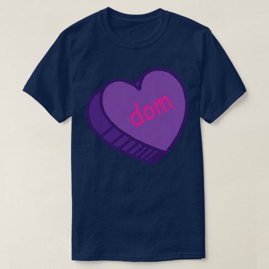 Dom Valentinstag Candy Heart T-Shirt (Design vorne)