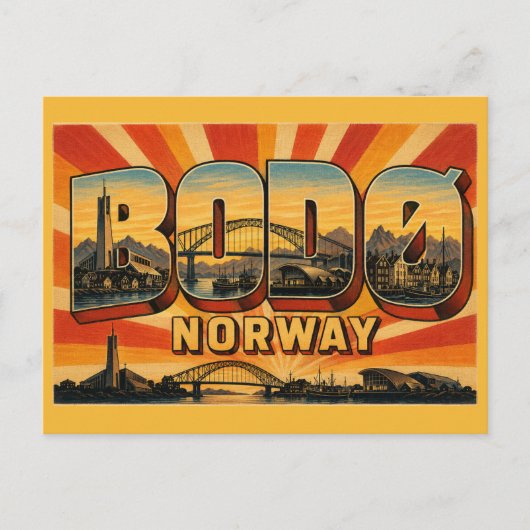 Dom von Bodø, Norwegen Postkarte (Vorderseite)